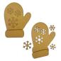 Preview: Stamperia - Holzteile "Gloves and Snowflakes" MDF Crafty Shapes Blanks