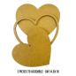 Preview: Stamperia - Holzteile "Hearts" MDF Crafty Shapes Blanks