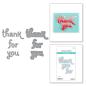 Preview: Spellbinders - Stanzschablone "Stitched Thank You & For You" Dies