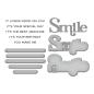 Preview: Spellbinders - Stempelset & Stanzschablone "You Make Me Smile Sentiments" Clear Stamps & Dies