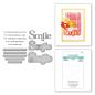 Preview: Spellbinders - Stempelset & Stanzschablone "You Make Me Smile Sentiments" Clear Stamps & Dies