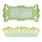 Preview: Sizzix - Stanzschablone "Label edge Scrollwork" Sizzlits Dies