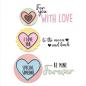 Preview: Sizzix - Stanzschablone & Stempelset "Love Hearts" Framelits Craft Dies & Clear Stamps by Olivia Rose