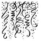 Preview: Stampendous - Gummistempel "Streamers" Cling Stamps