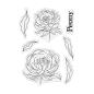 Preview: Crafters Companion - Stempelset "Perfect Peony" Clear Stamps