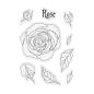 Preview: Crafters Companion - Stempelset "Radiant Rose" Clear Stamps