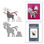 Preview: Spellbinders - Buchdrucktechnik "Dashing Reindeer" BetterPress Plate & Dies