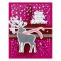 Preview: Spellbinders - Buchdrucktechnik "Dashing Reindeer" BetterPress Plate & Dies