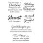 Preview: Spellbinders - Stempelset "Needlework Sentiments" Clear Stamps