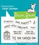 Preview: Lawn Fawn - Stempelset "Cheesy Christmas" Clear Stamp Add-On