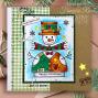 Preview: Woodware - Stempelset "Wooden Snowman" Clear Stamps Design by Francoise Read