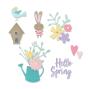 Preview: Sizzix - Stanzschablone "Hello Spring" Thinlits Craft Dies by Olivia Rose