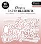 Preview: Studio Light - Stanzteile "Christmas" Paper Elements Sentiments Rosegold Foil 