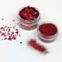 Preview: Cosmic Shimmer - Glitzermischung "Cherry Red" Spangles Set 2x10ml