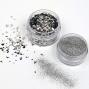 Preview: Cosmic Shimmer - Glitzermischung "Pure Silver" Spangles Set 2x10ml