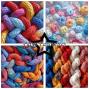 Preview: Paper Favourites - Designpapier "Knitting Yarn" Paper Pack 12x12 Inch 8 Bogen