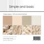 Preview: Simple and Basic - Designpapier "Soft and natural textures" Paper Pack 6x6 Inch - 24 Bogen 