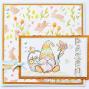 Preview: Nellie Snellen - Prägefolder "Background Rabbits & Tulips" 3D Embossing Folder 