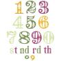 Preview: Sizzix - Stanzschablone "Folk Numbers" Thinlits Craft Dies by Catherine Pooler