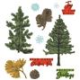 Preview: Sizzix - Stanzschablone & Stempelset "Pine Holidays" Framelits Craft Dies & Clear Stamps by 49 and Market