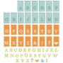 Preview: Sizzix - Stanzschablone & Stempelset "Tab Stamp Alpha" Framelits Craft Dies & Clear Stamps by 49 and Market