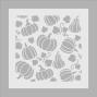 Preview: Crafters Companion - Schablone 8,5x8,5 Inch "Harvest Grace" Stencil