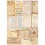 Preview: Stamperia - Decopatch Papier "Selection" Decoupage A4 - 6 Bogen  