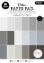 Preview: Studio Light - Designpapier A5 "Shades Of Grey" Pattern Paper Pad - 36 Bogen