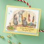 Preview: Spellbinders - Gummistempel Set "House-Mouse Holiday Friends Collector Bundle" Cling Stamp