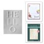 Preview: Spellbinders - Prägefolder "Beveled Hello" Embossingfolder