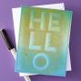 Preview: Spellbinders - Prägefolder "Beveled Hello" Embossingfolder