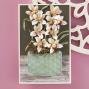 Preview: Spellbinders - Stanzschablone "Cymbidium Orchid and Ladybugs" Dies