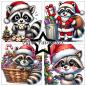 Preview: Paper Favourites - Designpapier "Christmas Raccoons" Paper Pack 12x12 Inch 8 Bogen