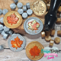 Preview: Carlijn Design - Wachsperlen "Glitter Gold" Wax Seal Melts 30g