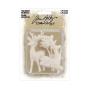 Preview: Tim Holtz - Idea Ology - Resin Rentiere "Salvaged Reindeer"