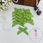 Preview: Dress My Craft - Satin Schleifen "Leaf Green" Satin Ribbon Bows