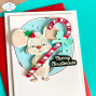 Preview: Elizabeth Craft Designs - Stempelset "Mice Sentiments" Clear Stamps