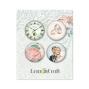 Preview: LemonCraft - Buttons 4Stk. "Love Of My Life"