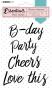 Preview: Studio Light - Stempelset "Text Party Planner" Clear Stamps