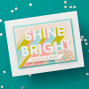 Preview: Spellbinders - Schablone & Stanzschablone "Shine Bright" Stencil & Dies