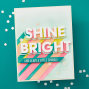 Preview: Spellbinders - Schablone & Stanzschablone "Shine Bright" Stencil & Dies