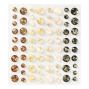 Preview: Spellbinders - Schmucksteine "Gold Flecked" Gemstones 72 Stück