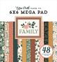 Preview: Echo Park - Designpapier "Family" Cardmakers Mega Pad 6x6 Inch - 48 Bogen