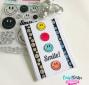 Preview: Carlijn Design - Decorative Tape "Retro Smileys Holo" Washi Tape