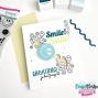 Preview: Carlijn Design - Stempelset "Retro Smileys " Clear Stamps