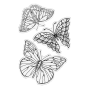 Preview: Crafters Companion - Stempelset "Beautiful Butterflies" Clear Stamps