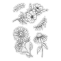 Preview: Crafters Companion - Stempelset "Traditional Blooms" Clear Stamps