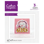 Preview: Crafters Companion - Stempelset & Stanzschablone "Rabbits" Stamp & Dies