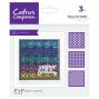 Preview: Crafters Companion - Schablone 5x5 Inch "Bold Patterns" Stencil