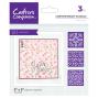 Preview: Crafters Companion - Schablone 5x5 Inch "Contemporary Florals" Stencil